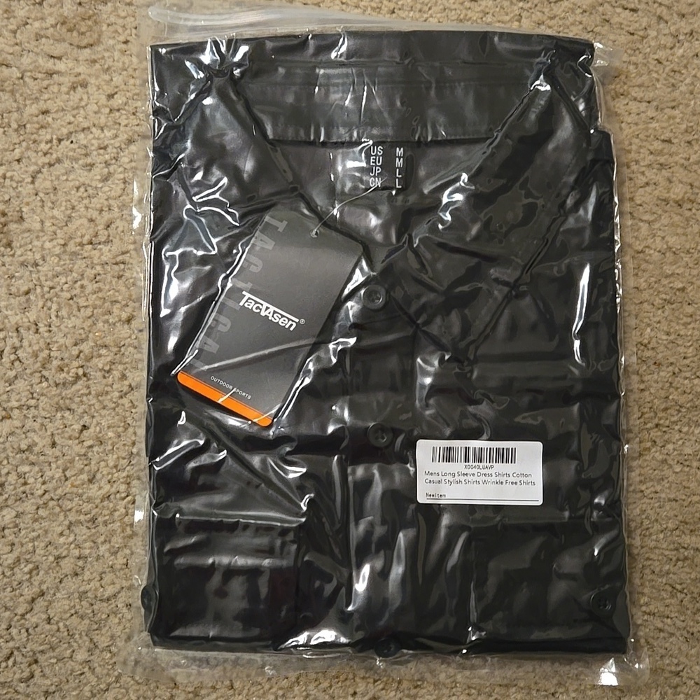 NWT Mens Long Sleeve Dress Shirt - Picture 2 of 2